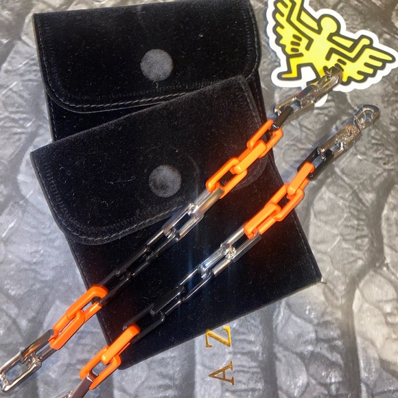 SQUARE CUBAN 2 BRACELET SET 8.27" SOLID STEEL TOUGH
COOL NEW !! - Picture 5 of 11